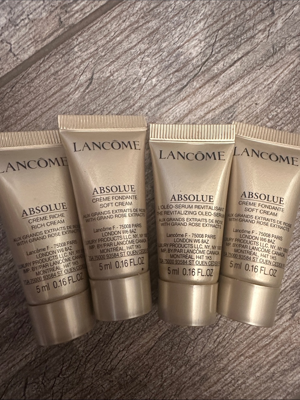 Lancôme Absolue Soft Cream, Rich cream & Revitalizing Oleo Serum Travel size